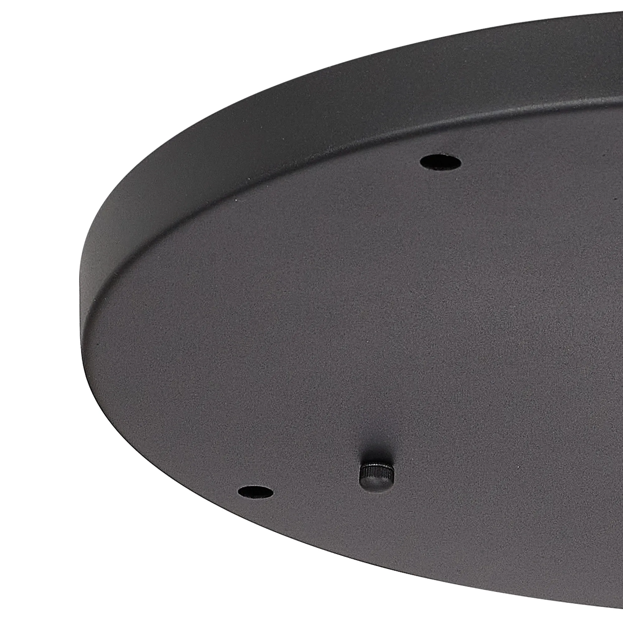 Hayes 5 Hole 40cm Round Ceiling Plate Satin Black D0830BL  Deco Hayes Black